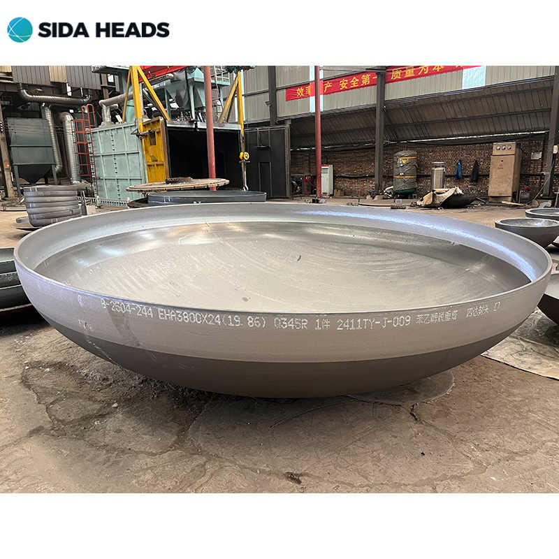 Customized Carbon Steel Q235B Dish Head Semi Elliptical Dished Pressure Vessel Head for Heater Parts