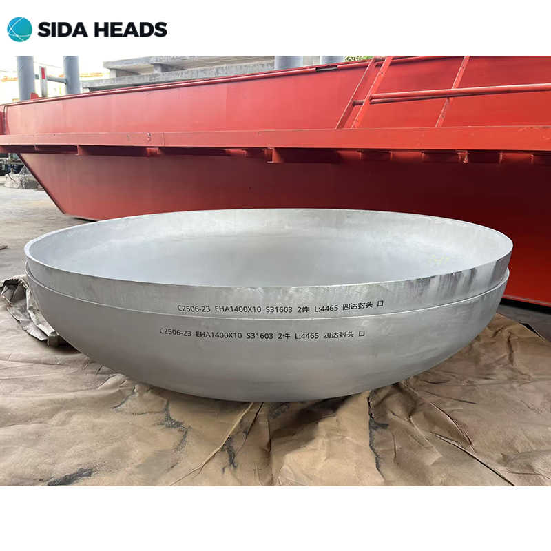 ASME Hemisphere Head Carbon Steel Pressure Vessel Tank Dished Elliptical Head Hemispherical Pressure Vessel Dished Ends