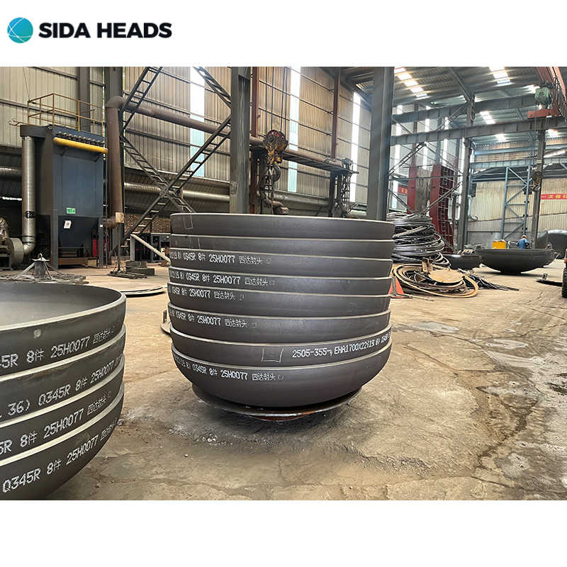 Customized Carbon Steel Q235B Dish Head Semi Elliptical Dished Pressure Vessel Head for Heater Parts