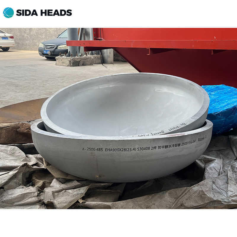 Customized Carbon Steel Q235B Dish Head Semi Elliptical Dished Pressure Vessel Head for Heater Parts
