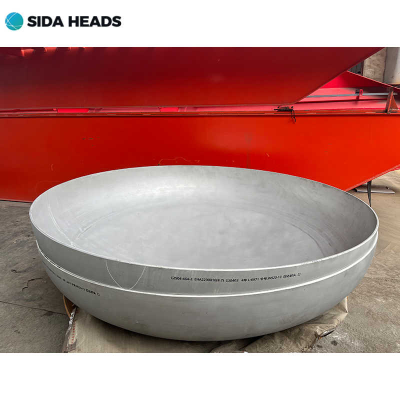Customized Carbon Steel Q235B Dish Head Semi Elliptical Dished Pressure Vessel Head for Heater Parts